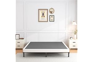 ROIL 5 Inch King Box Spring, Heavy Duty Metal Low Profile Bed Base Mattress Foundation with Fabric Cover, 3500lbs Max Weight Capacity, Easy Assembly, Noise Free, Non-Slip