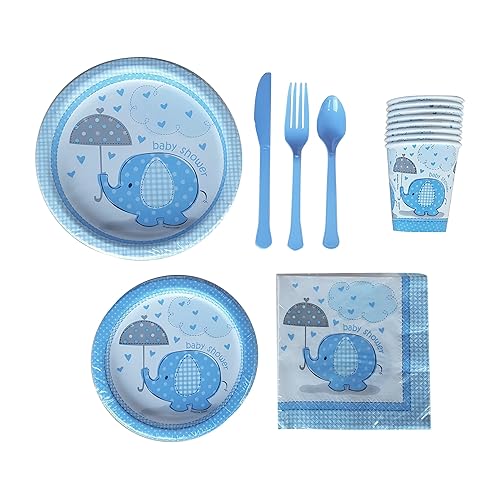 Baby Shower Plates And Napkins For A Boy / Boy & Girl Twins 2 Stork