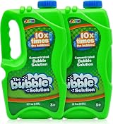 JOYIN 64 oz Bubbles Refill Solution Twin Bottles Concentrated Green view 8