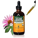 Herb Pharm Certified Organic Golden Echinacea Liquid Extract for Immune System Support - 4 Ounce