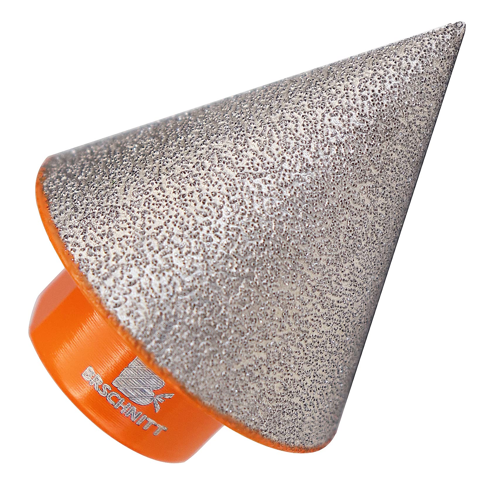 Diamond Beveling Chamfer Bit,BRSCHNITT 35mm Diamond Finger Milling Bits with M14 thread for enlarging, polishing and bevelling the exsit holes