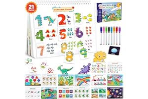 MAYNACS Montessori Busy Book for Toddlers,Dinosaur Themes Quiet Book for Kids,Preschool Learning Activities Sensory Travel Toy Autism Educational Games,Preschool Birthday Easter Gift for Boy Girl Ages 3-5