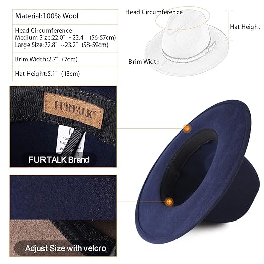 large size fedora hat