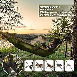 Camping Hammock, Portable Hammocks with Mosquito