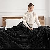 Zorvixia Electric Blanket Twin Heated Blanket 62"x84" Striped Flannel & Thick Sherpa, 5 Heat Settings & 10 Hour Auto Off with FCC/ETL Certified, Overheat Protection & Machine Washable, Charcoal Grey