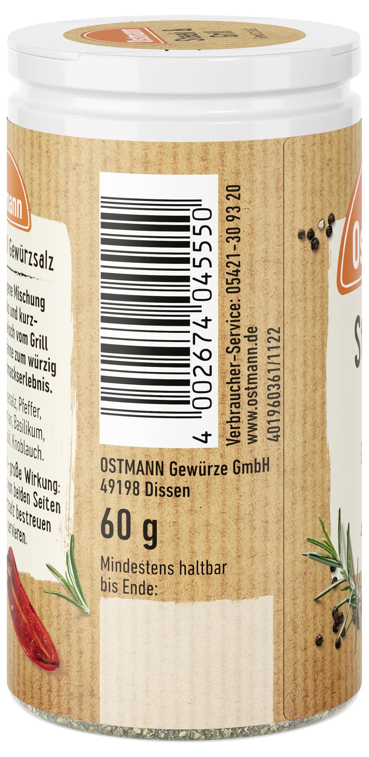 Ostmann Gewürze – Steak & Grill Gewürzsalz, leckeres Gewürzsalz zum Grillen & Anbraten von würzigen Steaks, ideal auch für Grillgerichte ohne Fleisch, 60 g 3