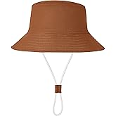 Baby Sun Hat UPF 50+ Sun Protective Toddler Bucket Hat Summer Kids Beach Hats Wide Brim Outdoor Play Hat for Boys Girls
