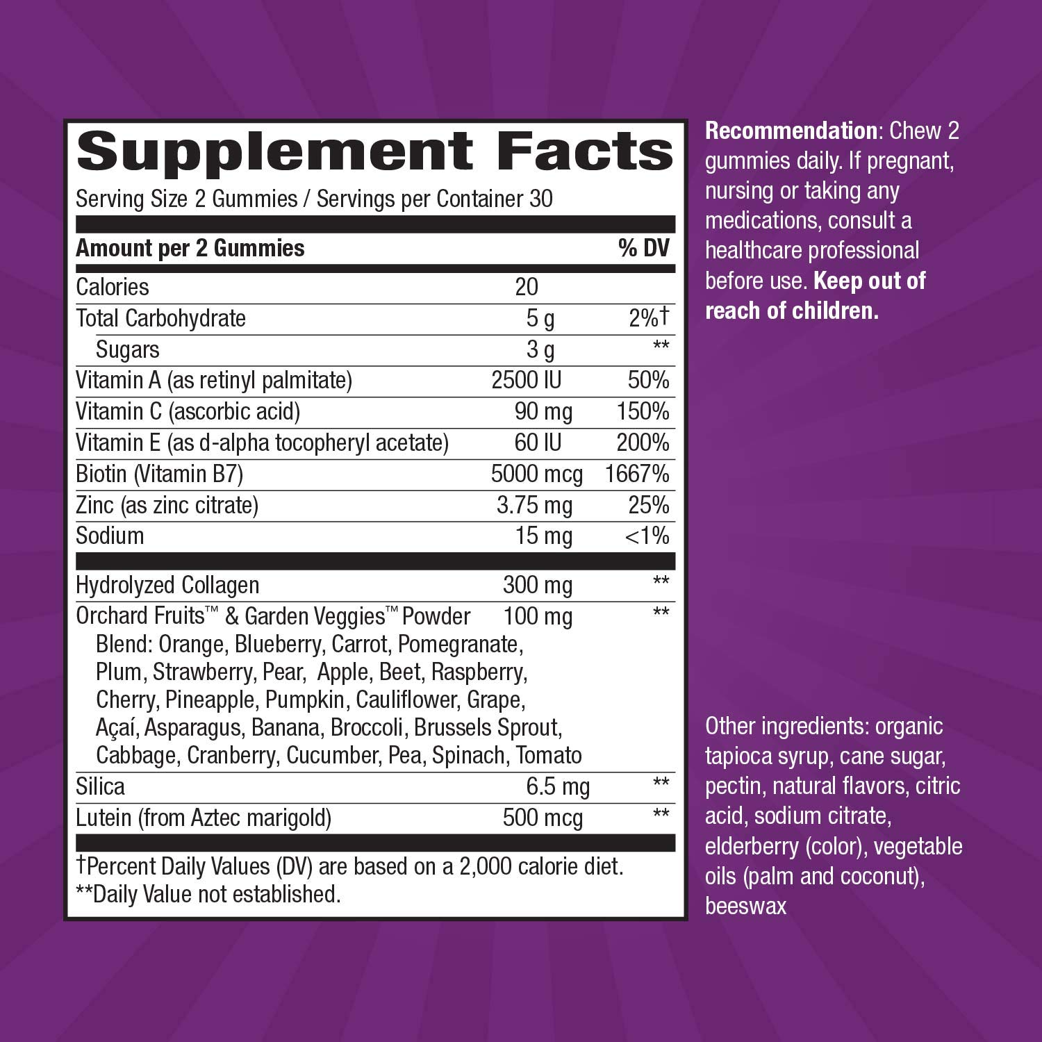 Alive! Premium Hair, Skin and Nails Multivitamin with Biotin and Collagen, 60 Count