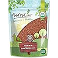 Food to Live Organic Brown Flax Seeds, 8 Ounces – Whole Raw Flaxseeds, Non-GMO, Unroasted, Dried, Kosher, Vegan. Rich in Omega-3 Fatty Acids, and Dietary Fiber. Perfect for Salads, and Baked Goods.