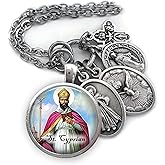 St. Cyprian of Carthage Necklace, Keychain or Clip, Patron Saint Catholic Jewelry, Confirmation Gift