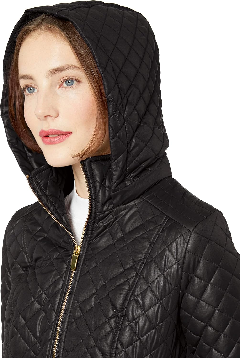 via spiga quilted hooded coat