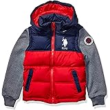 blue polo bubble coat