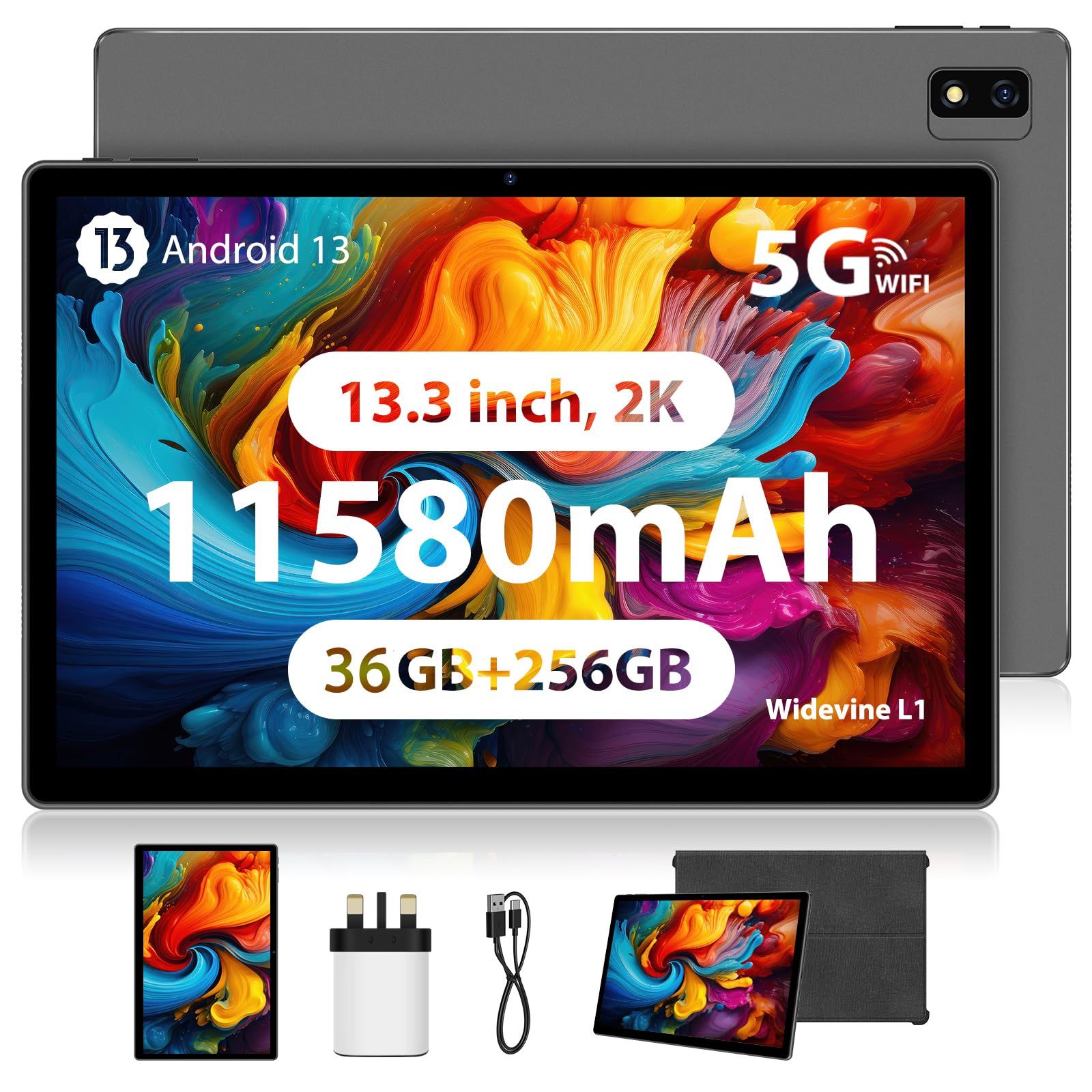 Mua LINROM 2K Tablet 13.3 INCH e 5G WiFi, INCELL 2000 * 1200, 11580mAh ...