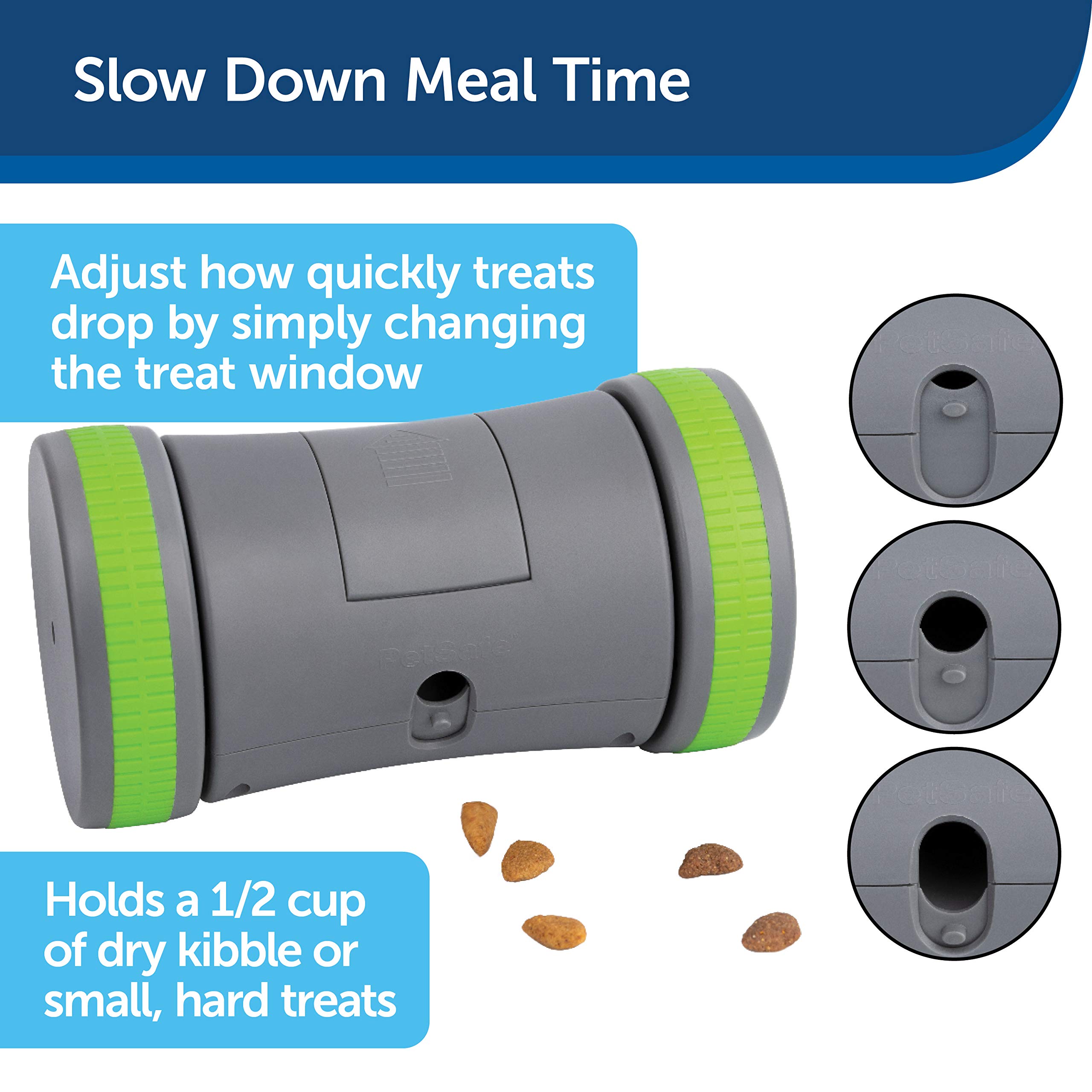 PetSafe Kibble Chase Interactive Dog Toy - Slow Feeder - Electronic Treat Dispenser - Perfect for Small, Medium, and Large Dogs