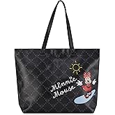 Disney Minnie Mouse Tote bag - Girls, Boys, Teens, Adults - Minnie Mouse Faux PU Leather Tote Handbag