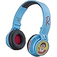 Ryans World Kids Bluetooth Headphones, Wireless Headphones with Microphone Includes Aux Cord, Volume Reduced Kids Foldable Headphones for School, Home, or Travel