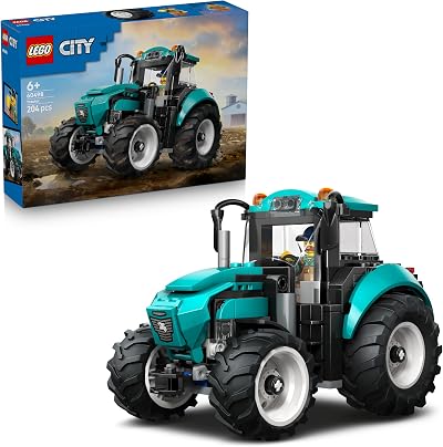 LEGO City Tractor Toy 60498 Farm Vehicle Kit with Farmer Minifigure