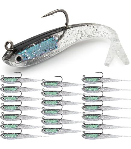 Banjo Minnow Chartreuse Soft Fishing Lure: High Visibility Soft Plastic Minnow Bait for Bass, Trout, Walleye & Freshwater Fishing – Multi-Size Swimbait Fishing Lures : Sports & Outdoors