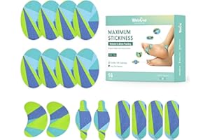 Welnove Moleskin for Feet, Blister Bandages Pads, Mole Skin Patch for Feet Heels, Adhesive Pads for Blister Prevention, Skin 