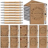 Sayglossy 20 Sets Christian Notebooks and Pens Gifts Bulk Small Floral Journal Bible Verse Pen Religious Scripture Notepad for Teacher Church Nurse Sunday School Easter Party Favor