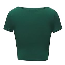 OThread & Co. Women's Basic Crop Tops Stretchy