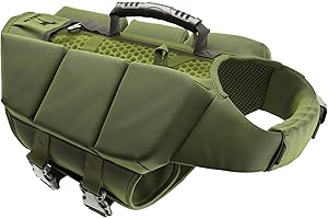 NOAH & PAW Dog Life Jacket, Human Standards Lifejacket Design, Dog Life Vest for Swimming and Boating, 3X Foam Support for Max Floating, Breathable Mesh, Salvavidas para Perros, Size M