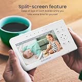 Babysense Video Baby Monitor with 2 Cameras 4.3 inch 480p Split Screen view 2