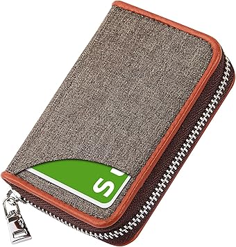 Amazon クレジットカードケース カード入れ キャンバス 小銭入れ スキミング防止 磁気防止 じゃばら 大容量 コインケース メンズ レディース 通用 クレジットカードケース