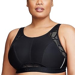 Full Figure Plus Size No-Sweat Mesh Sports Bra