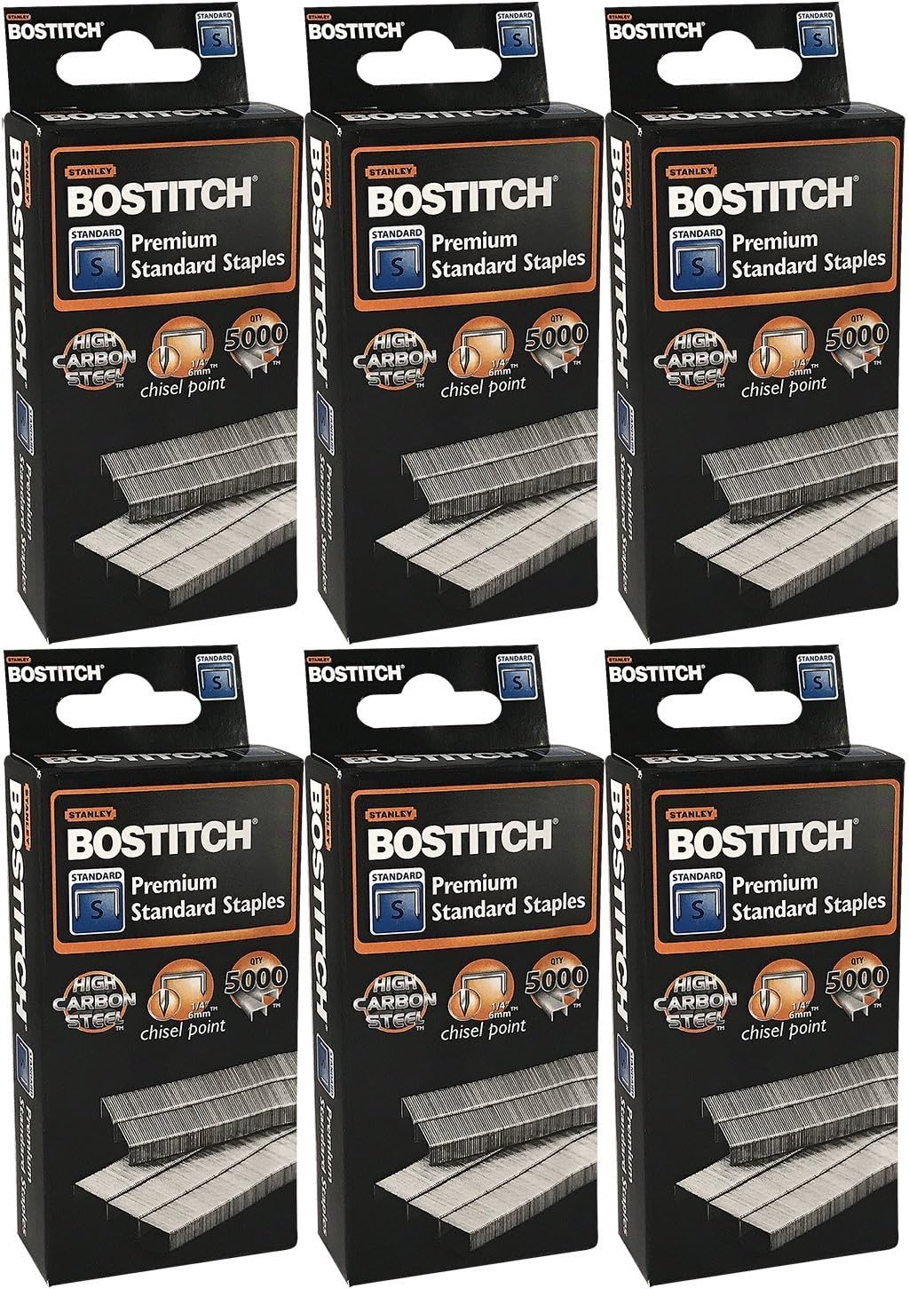 Stanley Bostitch Premium Standard Staples, 1/4