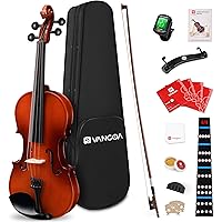 Vangoa Violin 4/4 Full Size Set, Adult Fiddle For Beginners Adults Teens Novice Kids Age 9+, Acoustic Violon Bundle Complete