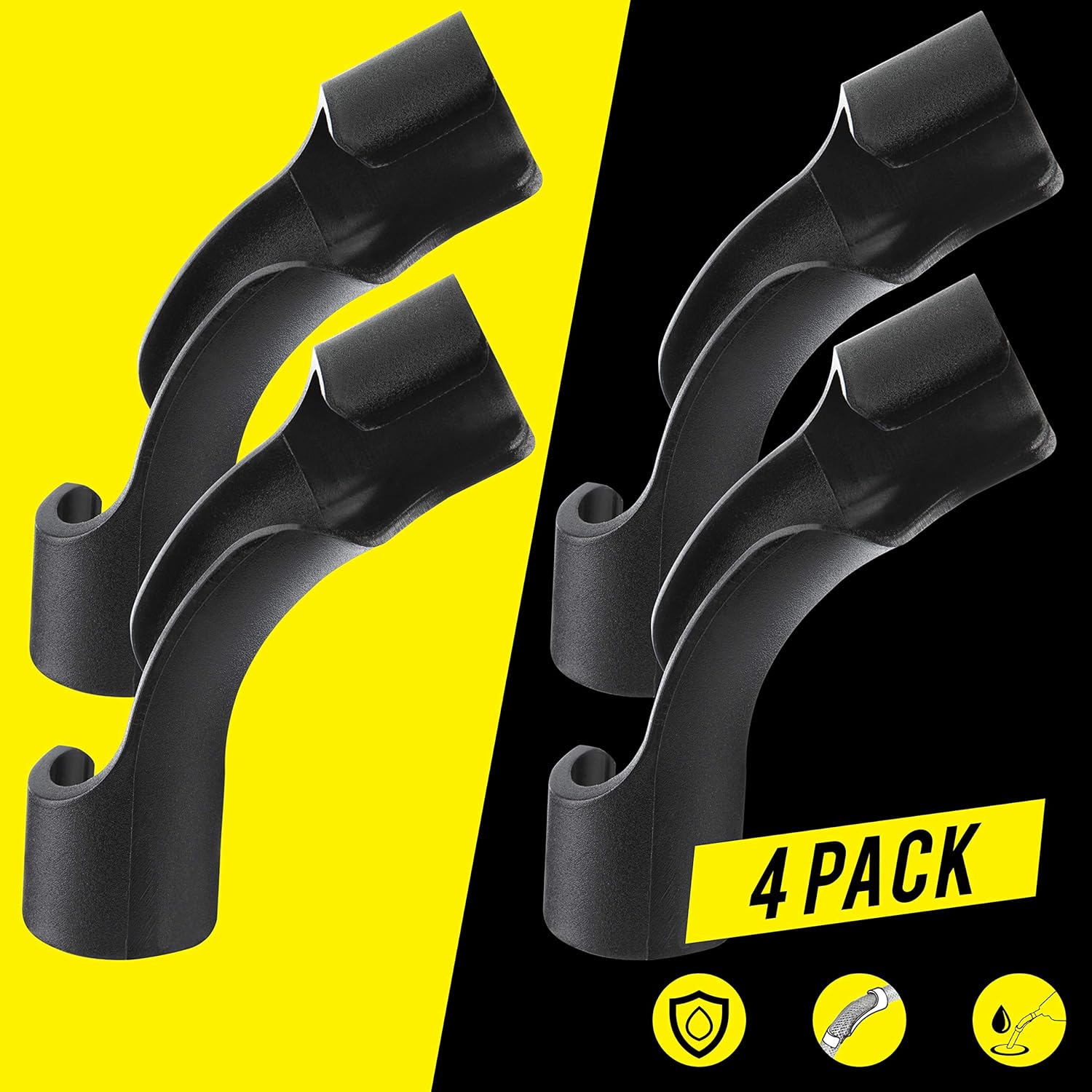 4 Pack Hose Bender for Racing Fuel Tanks, Utility Containers, Gas Cans - Heavy Duty - Compatible with VP, Sportsman, Rural King and more. Provides the perfect bend for your fuel hose: Automotive