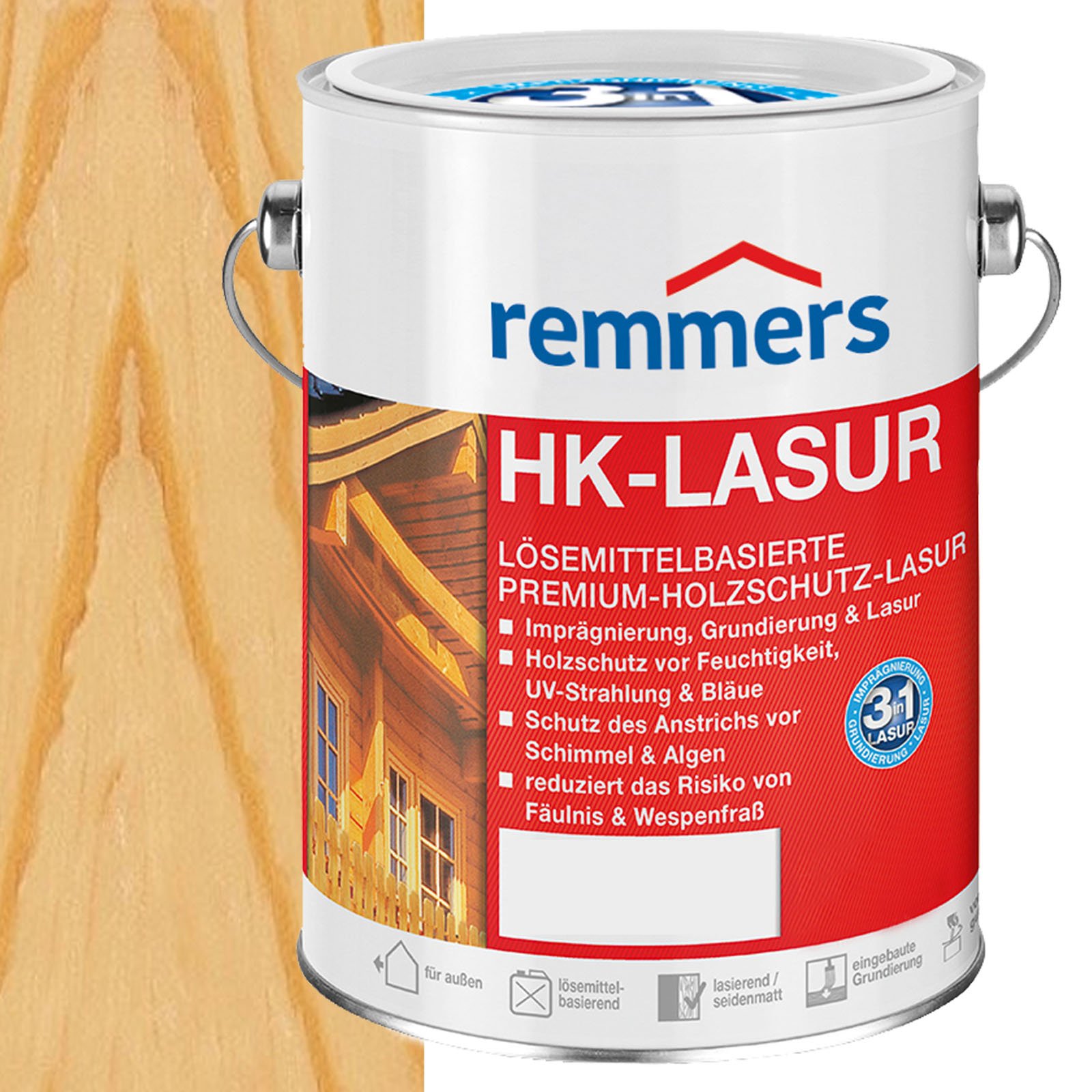 Buy Remmers HK Stain Clear, 0,75 Litre, Decorative, SolventBased