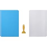 Magic Flock Plus Rhinestone Flock Template Stencil - 12"x8" 3 Sheets with Hotfix Rhinestone Tape