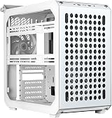 Cooler Master Qube 500 Flatpack Mid Tower ATX PC Case White Modular Vertical GPU view 3