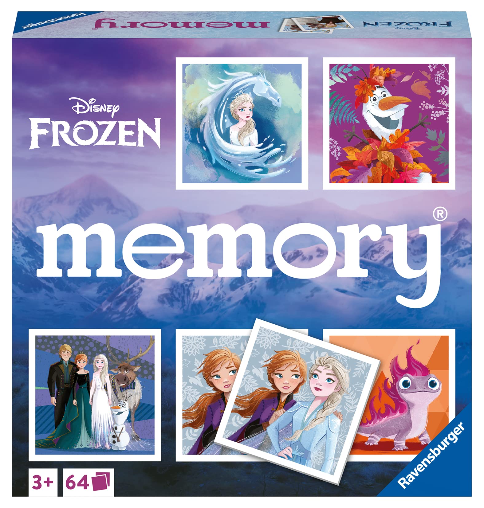 Ravensburger Disney Frozen Memory Game - Matching Picture Snap Pairs For Kids Age 3 Years Up - Educational Todder Toy