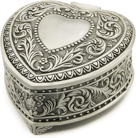 Amazon オルゴール 18弁エンボス合金の金属music Box 金メッキのムーブメント搭載 心型 曲 My Heart Will Go On オルゴール おもちゃ