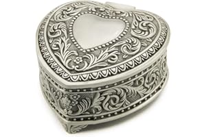 falado Wingostore Emboss Alloy Metal Music Box Wind Up and Golden Movement Music Box for Christmas/Birthday/Valentine's Day (HearShapedMetalYMSS, You are My Sunshine)