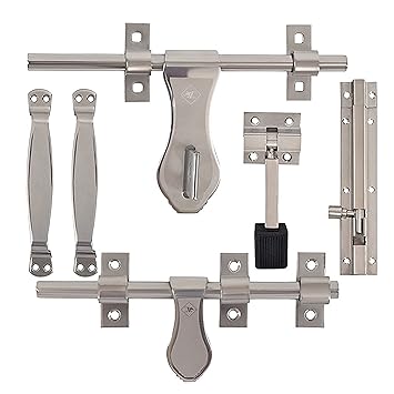 Klaxon I10 Brass Door Accessory Kit (Silver, Stainless Steel Finish)