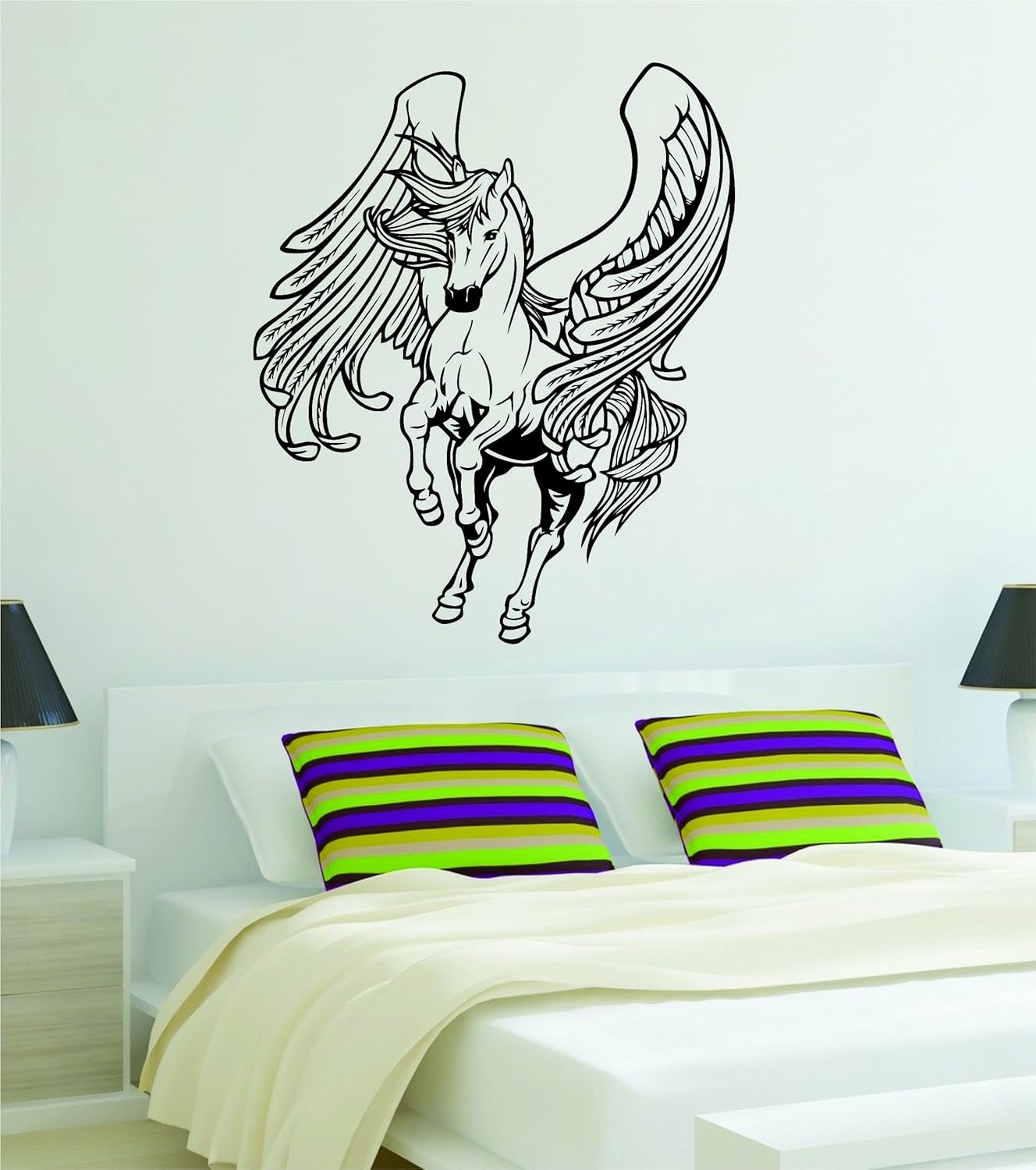 Amazon Com Pegasus Horse Decal Sticker Wall Vinyl Art Animal Boy