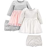 Simple Joys by Carter's Girls 2-Pack Long-Sleeve Dress Set