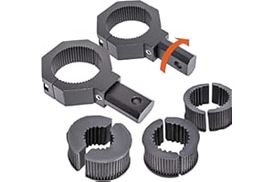 LAMPHUS Off-Road ATV UTV Light Bar Mounts Mounting Bracket Clamp Kits [1"/1.5"/1.75"/2" Inch] [360-Degree] [2 x Stud Size] Aluminium Unit Bull Roll Cage Clamps Mount
