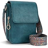 APHISON Small Crossbody Bags for Women Trendy, Leather Phone Wallet Purses Handbags Card Slots with Adjustable Guitar Strap