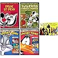 Looney Tunes Super Stars Collection: 128 Complete Episodes DVD Bundle (Pepe Le Pew / Bugs Bunny / Daffy Duck / Porky Pig / and Many More) with Bonus Art Card