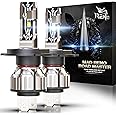 RENO H4 Bulb, H4 9003 Fog Lights Bulb, 9003 H4 Light Bulbs Fanless In Line HB2 Car Fog Bulb Plug and Play, Pack of 2