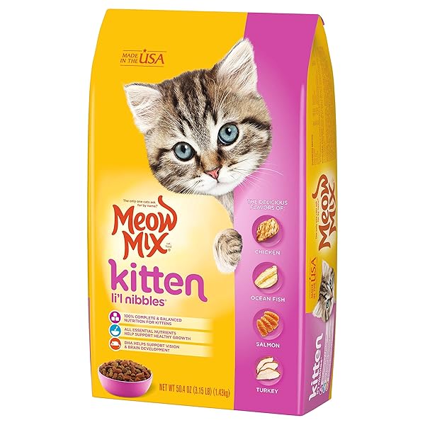 MEOW MIX CAT FOOD, KITTEN FORMULA, 3.15 LB
