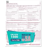 CMS 1500 Claim Forms - 500 Sheets | New Version HCFA 1500 02/2012 Revision | Laser &amp; Inkjet Compatible Health Insurance Claim Forms for Accurate Medical Billing