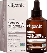 Cliganic Pure Vitamin E Oil 60000 IU Non-GMO Vegan Cruelty-Free 100% Natural