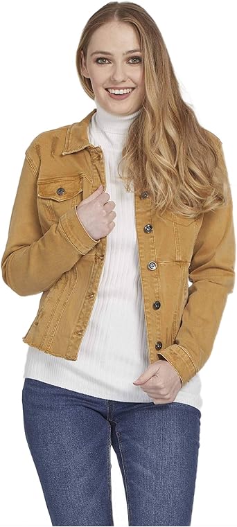 destroyed jean jacket womens