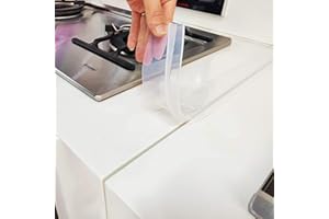 MOFASON Stove Counter Gap Cover, 2PACK Kitchen Silicone Oven Gap Filler – 21 Inches Countertop Strips Gap Guard, Easy to Clean (Clear)